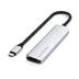 Satechi 4-i-1 USB-C Slim Multiport Adapter 4K - silver