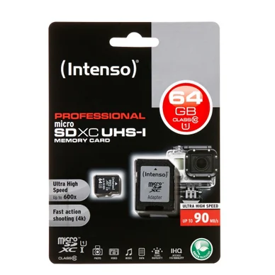 Intenso Micro SD 64GB UHS-I Professional