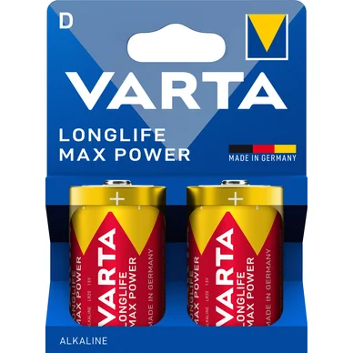 Varta Pitkäikäinen Max Power D -akku - 2 kpl