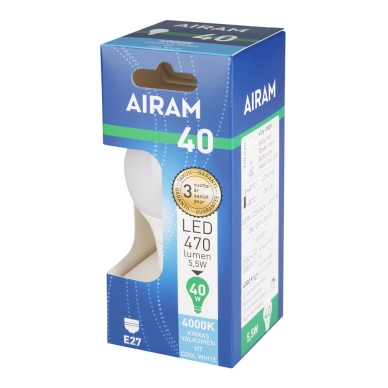 AIRAM alt Airam LED OP A60 5,5W/840 E27