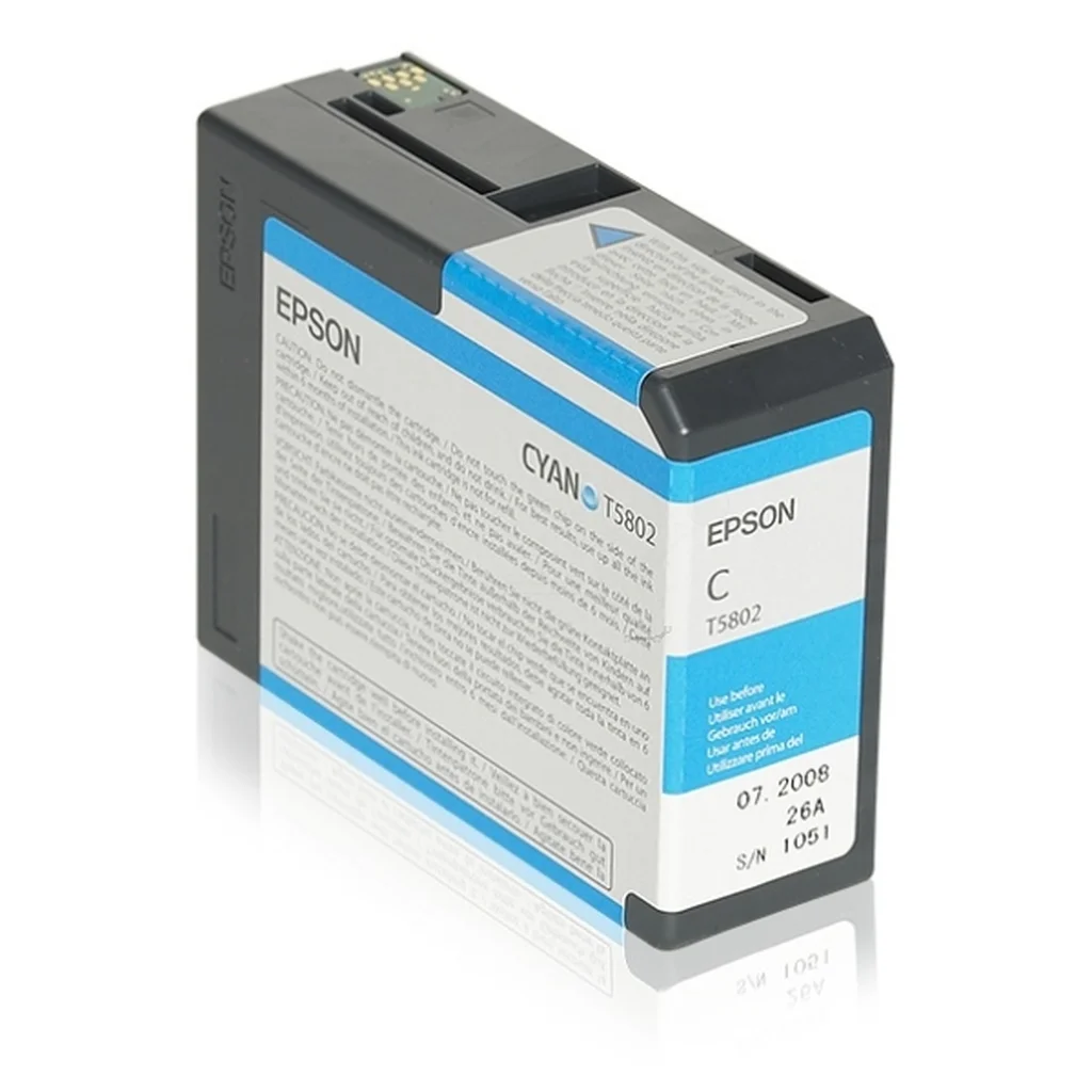 Epson T5802 Bläckpatron Cyan