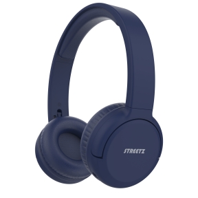 Streetz BT210 Bluetooth hörlurar, mic, foldable, blue