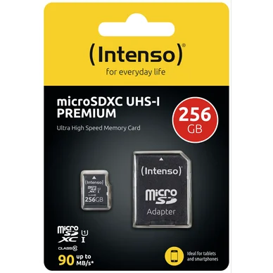 Intenso Intenso Micro SDXC 256GB UHS-I Premium 4034303028801 Modsvarer: N/A billede