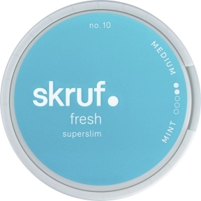 Skruf Fresh No. 10 Mint Medium Superslim White