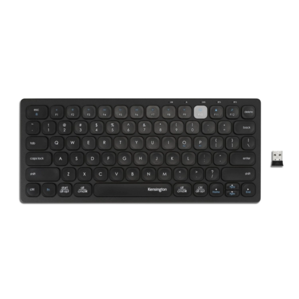 Multi-device Dual Wireless Compact Keyboard Trådløs Nordisk Tastatur