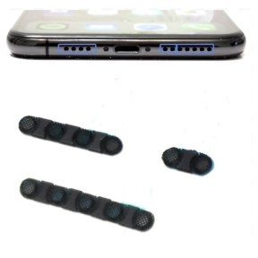 Högtalargaller iPhone XS Max, svart, 5 st, OEM