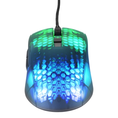 Deltaco DM310 Ultralätt Datormus Gaming Semi-transparent RGB