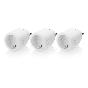 Smart Home strømbryter, 1xCEE 7/3, 10A, timer, 3-pk