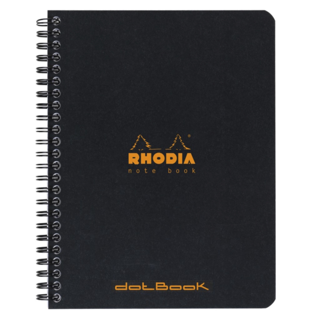 Rhodia NoteBook wire black A5+ ruled