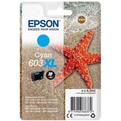Epson Epson 603XL Mustepatruuna Cyan T03A2 Vastaa: N/A