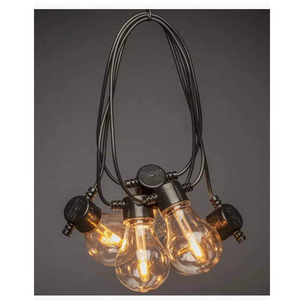 Ljusslinga 10st LED-lampor amber