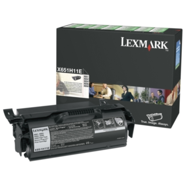 Lexmark Tonerkassett sort 25.000 sider, høy kapasitet, return X651H11E