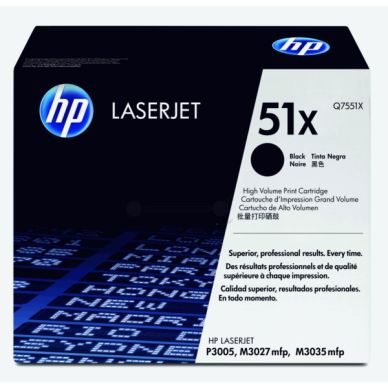 HP alt HP 51X Tonerkassett Svart