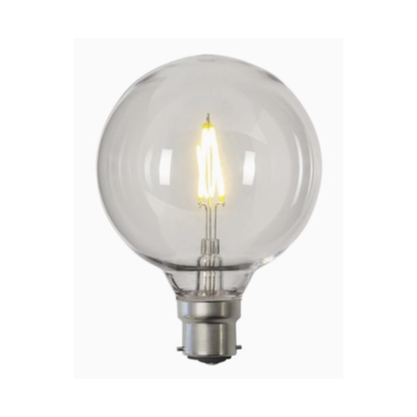 B22 Globlampa PC-plast LED 0,6W 2700K 80 lumen