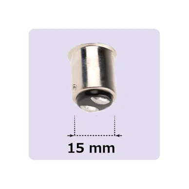 Blå LED signallampa T14x30 5lm Ba15d 0,4W 80-260V Blå LED signallampa T14x30 5lm Ba15d 0,4W 80-260V