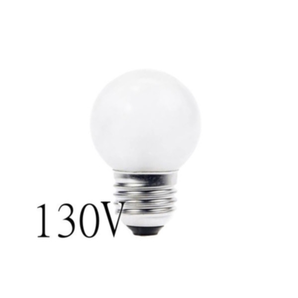 Matt lågvoltslampa glöd klot E27 15W 130V