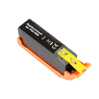 WL Inktcartridge, vervangt Canon 580 PGBK zwart pigment CA-580PGBK Replace: PGI-580PGBK