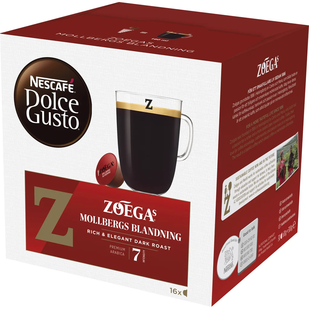 Dolce Gusto Mollbergs blandning kaffekapslar, 16 port