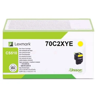 Lexmark Lexmark 702XY Tonerkassett gul, 4.000 sider 70C2XYE Modsvarer: N/A billede