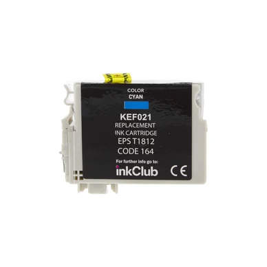 inkClub Blækpatron, erstatter Epson 18XL, cyan, 550 sider KEF021 Modsvarer: T1812