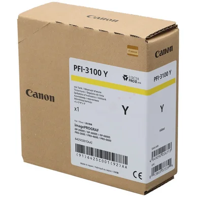 Canon Canon PFI-3100 Blækpatron Gul PFI-3100Y Modsvarer: N/A
