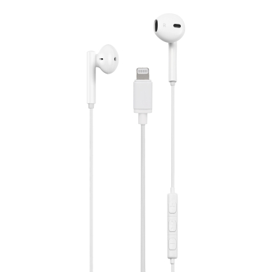 Streetz Streetz In-ear Lightning hovedtelefoner, Lightning, 1,2 m, hvid HL-390 Modsvarer: N/A