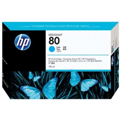 HP HP 80 Mustepatruuna Cyan