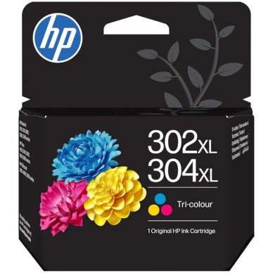 HP HP 302XL/304XL Inktpatroon C/M/Y B7RT8AE Replace: N/A