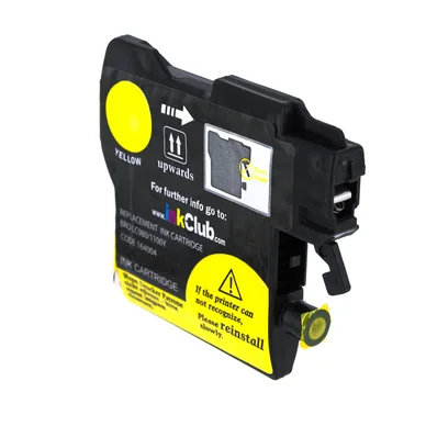 Bläckpatron gul, ersätter Brother LC1100Y