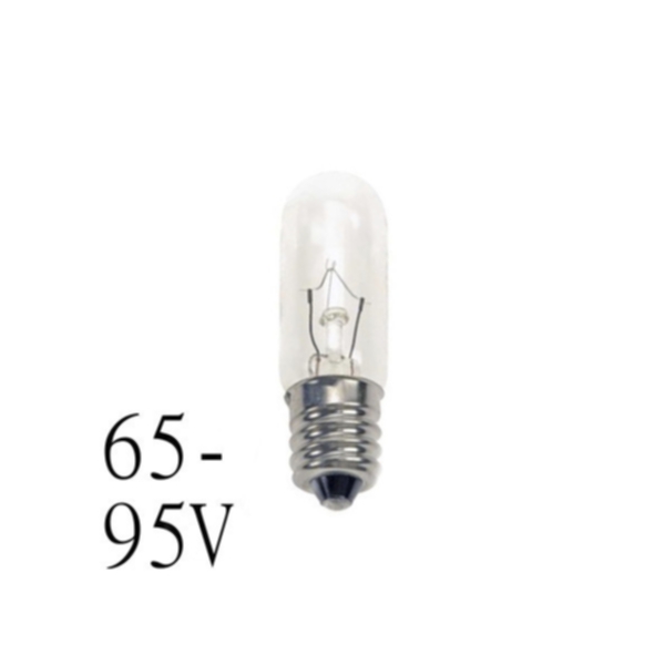 Glöd Signallampa E14 tub T16x54 6-10W 65-95V