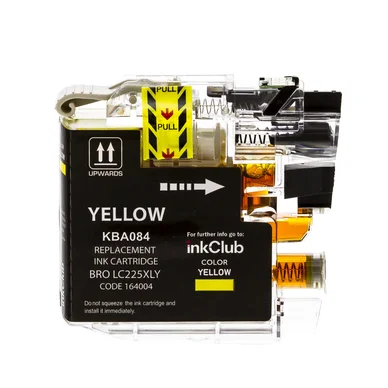 inkClub Blækpatron gul, erstatter Brother LC225XL Y KBA084 Modsvarer: LC225XLY
