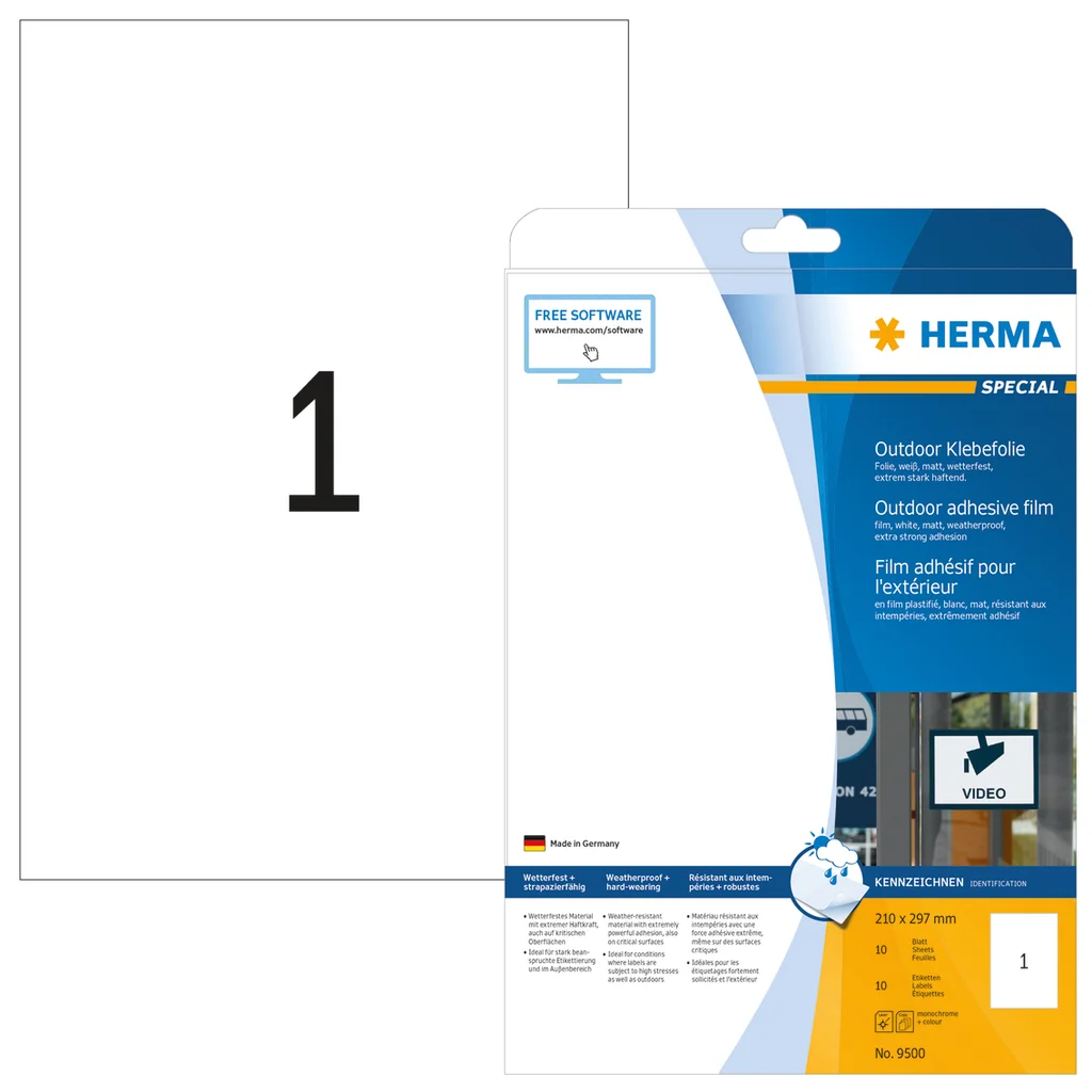 Etikett Herma Outdoor A4 210x297 (10)