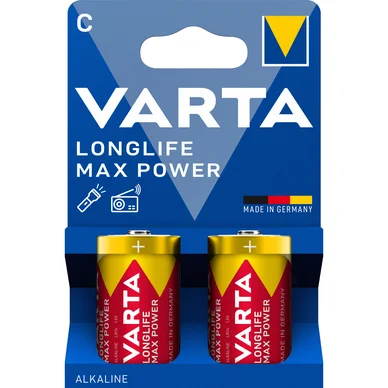 Varta Varta Longlife Max Power C batteri - 2 pk. 4714614422 Modsvarer: N/A
