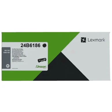 Lexmark Tonerkassette sort, 16.000 sider 24B6186 Modsvarer: N/A billede