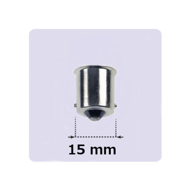 Bosma röd billampa Ba15s 21W 24V
