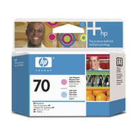 HP 70 Printhoved lys cyan/magenta