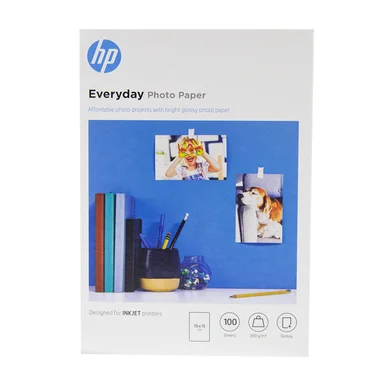 Papier photo 10 x 15 brillant HP Everyday - 100 feuilles