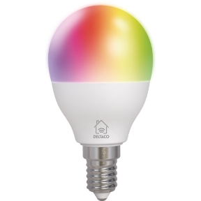 Smart Home LED-lampa, E14, G45, WiFi 2,4 GHz, 4,9W, 470 lm