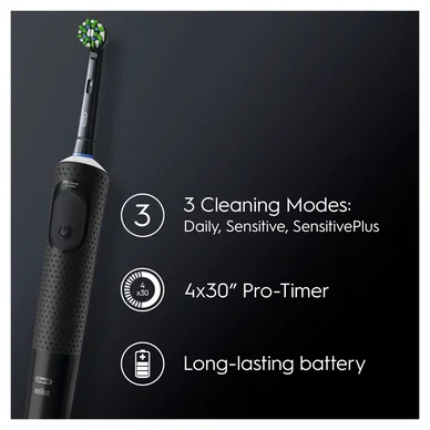 Oral-B Vitaliy Pro Eltandbørste Black + Extra Refill Oral-B Vitaliy Pro Eltandbørste Black + Extra Refill