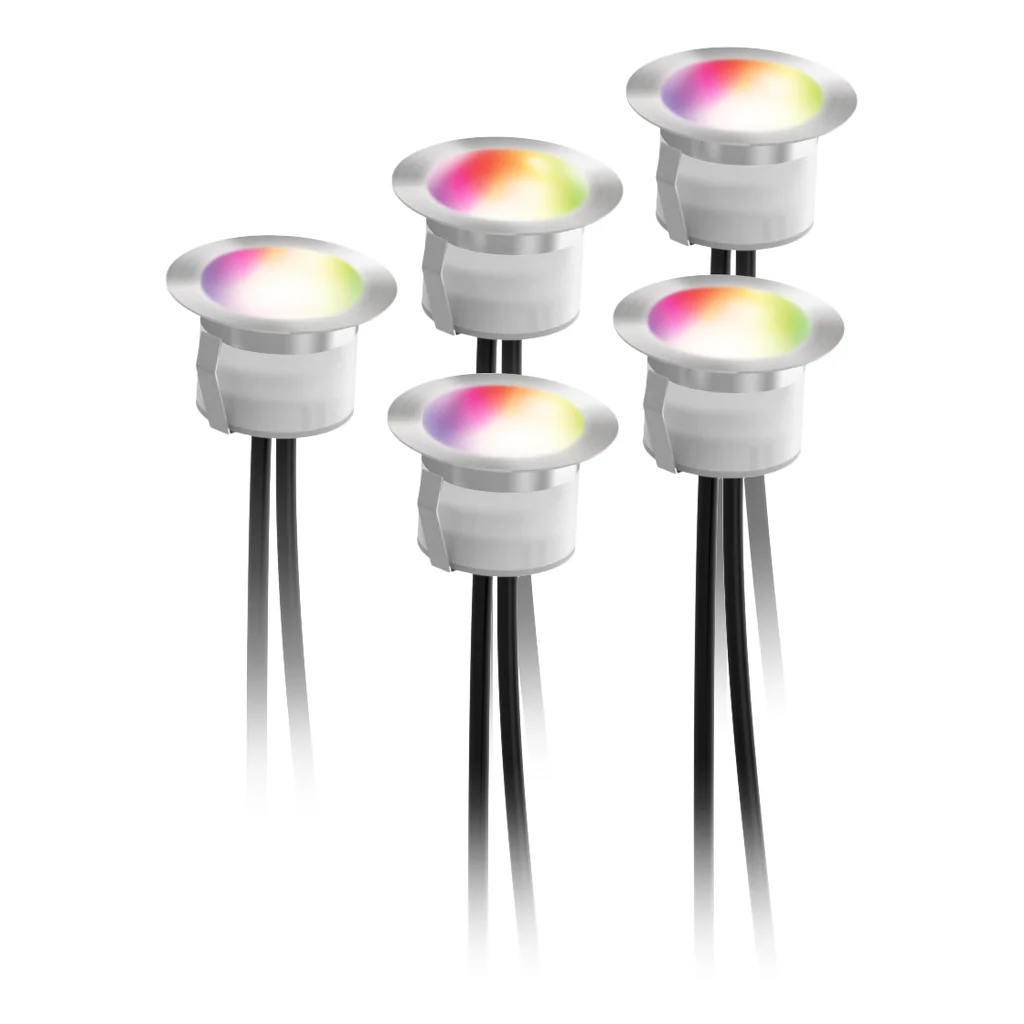 Smart Home decklight förlängningskit, 5 lampor, varmvit/RGB
