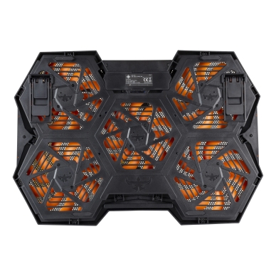 DELTACO alt Deltaco Gaming Laptopkylare, svart/orange