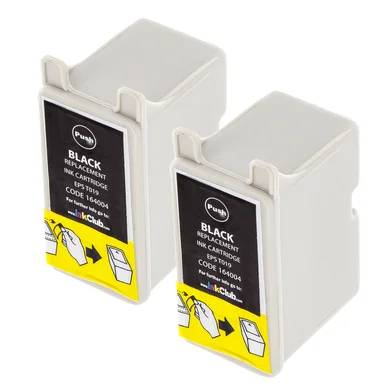 inkClub Blækpatron sort 25ml, 2 stk pakning KEC034-2 Modsvarer: T019