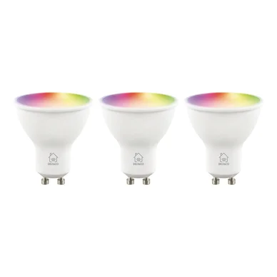 DELTACO Smart Home LED-pærer RGB GU10 PAR16, 3-pak SH-LGU10RGB02-3P Modsvarer: N/A