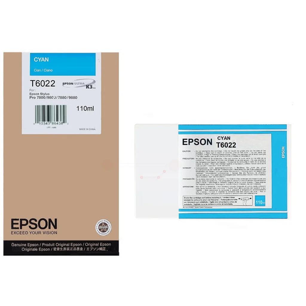 Epson T6022 Bläckpatron Cyan