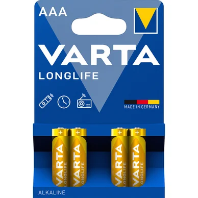 Varta Varta Longlife batteri - AAA, 4 pk. 4103101414 Modsvarer: N/A