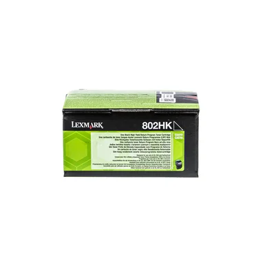 Lexmark Lexmark 802HK Tonerkassette sort 80C2HK0 Modsvarer: N/A billede