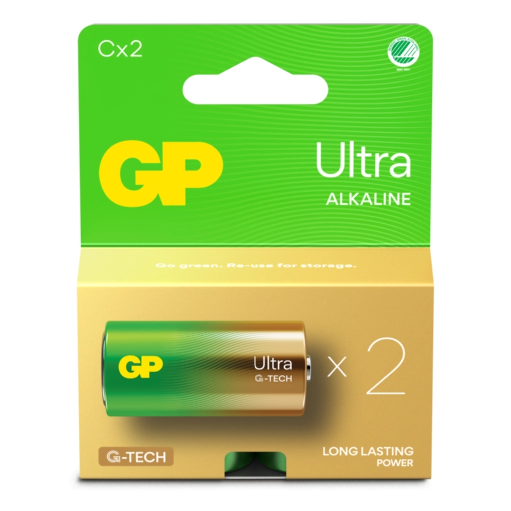 GP Ultra Alkaline Batteri C/LR14/14AU 2-pack