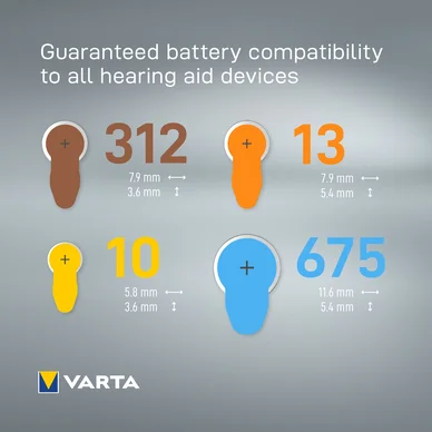 Varta HAB 312 batteri - 6-pack