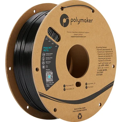 Polymaker Polymaker Polylite PETG 1,75 mm - 1kg Sort 6938936710035 Modsvarer: N/A