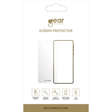 Gear alt GEAR Glass Prot. Flat 2.5D GOLD iPhone 14 Pro